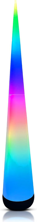 Inflatable Color Changing Cone 9’ 8”, Sand Bag Base, 4 Modes, Color Changing LEDs
