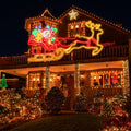 Rossesay 32 Inch Christmas Outdoor Light Decoration Santa LED Sign / Multicolor Waterproof Lights, Christmas