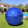 19.7 Inch Blue Inflatable Mirror Ball Balloon Reusable Disco Decor, 1PCS / Large Reflective Mirror Balls